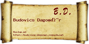 Budovics Dagomér névjegykártya